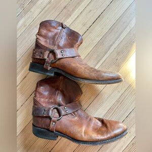 Frye short cowboy boots